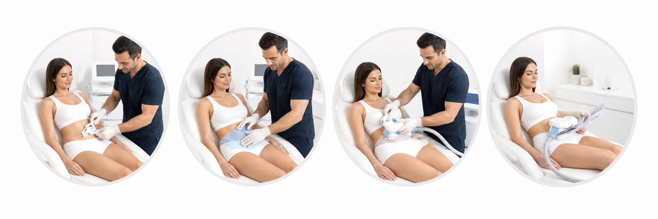 Behandlungsablauf einer Kryolipolyse bei Dr. Manuel Morancho